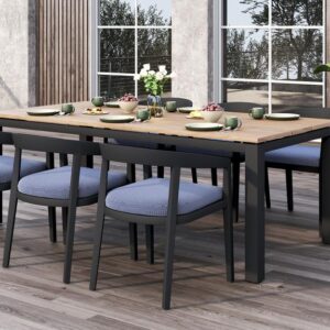 Planka Aluminium Dining Table 210 - Image 3